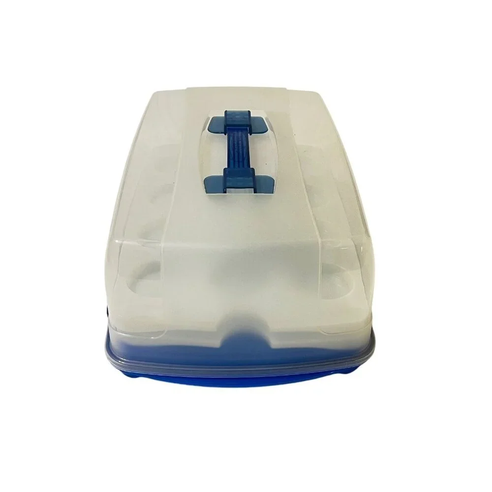 Lock N Lock Cupcake Cake Carrier Holder Egg Storage Container Blue HLS1040